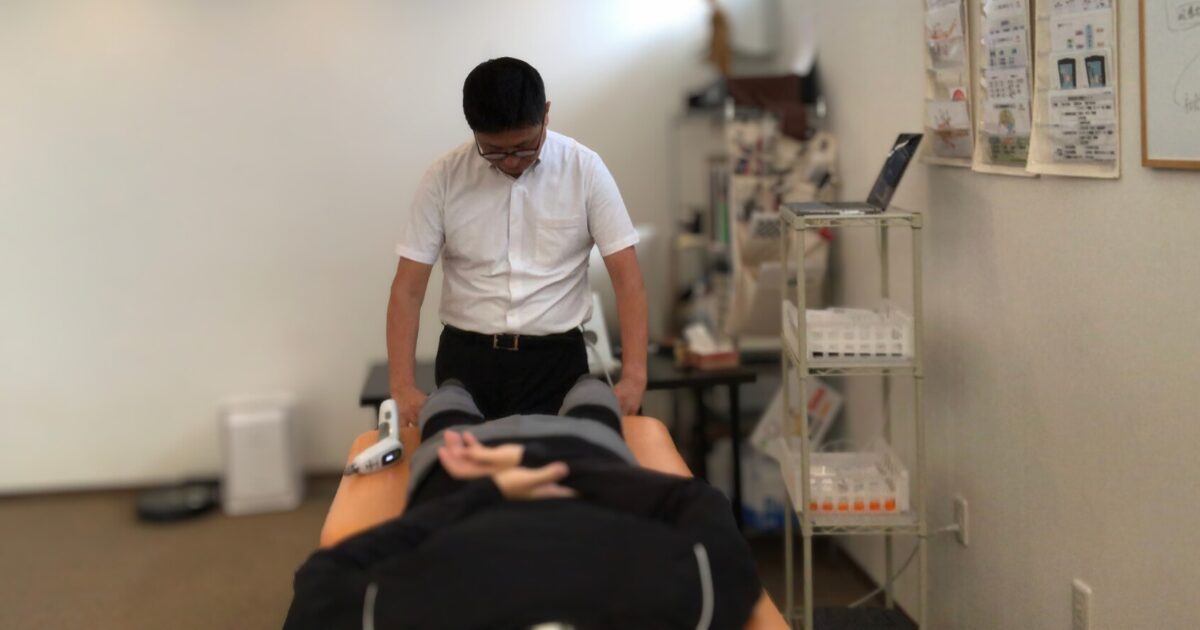 アクティベータメソッドの脚長差検査（佐野市）