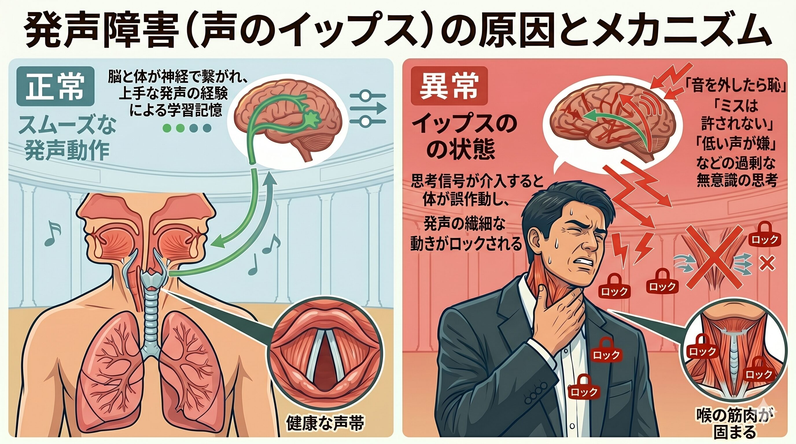 発声障害原因図解