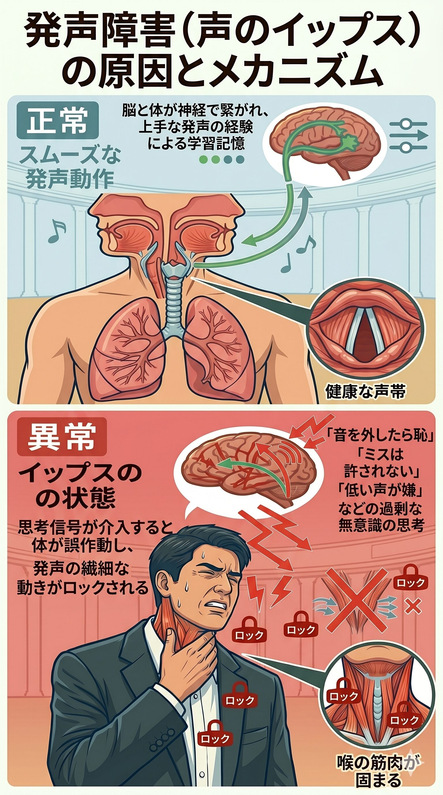 発声障害原因図解