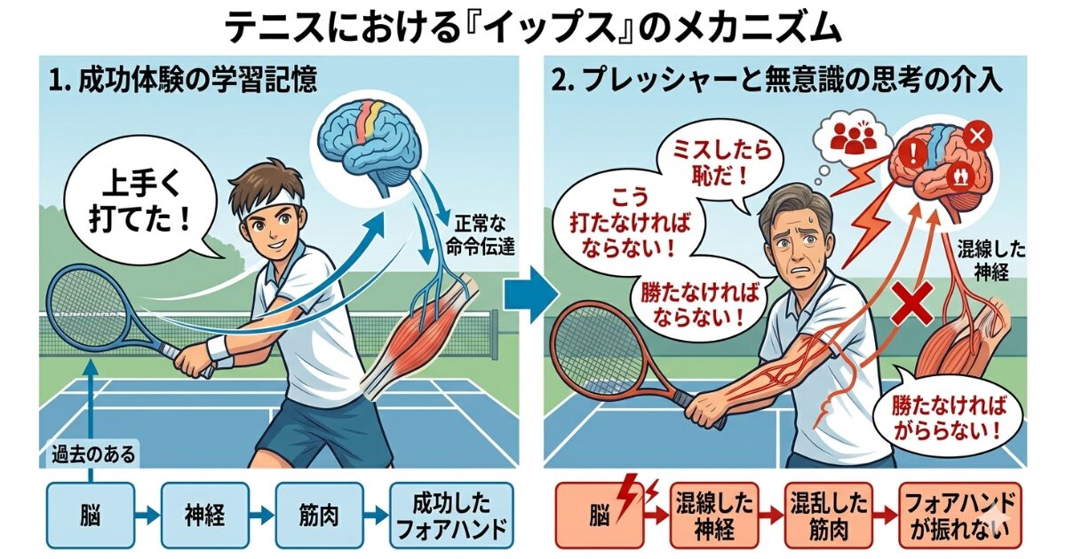 テニスイップスの原因解説画像